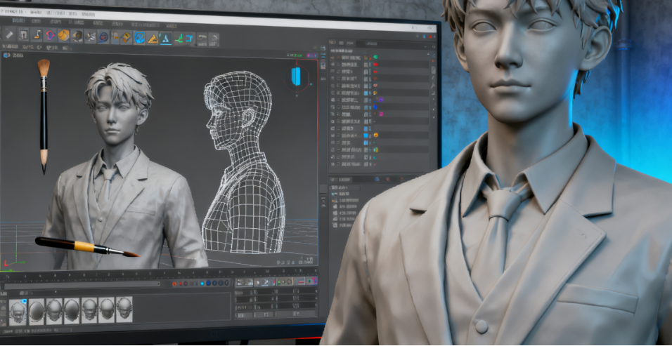 从数字到实体：掌握3D打印写实角色建模的完整法则