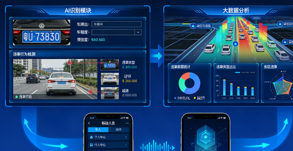 智能交通执法平台开发实践：AI识别+大数据分析+移动应用一体化方案