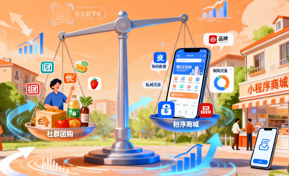 左手拼团右手商城:社区生意如何选对数字化武器?