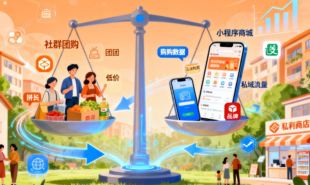 左手拼团右手商城:社区生意如何选对数字化武器?