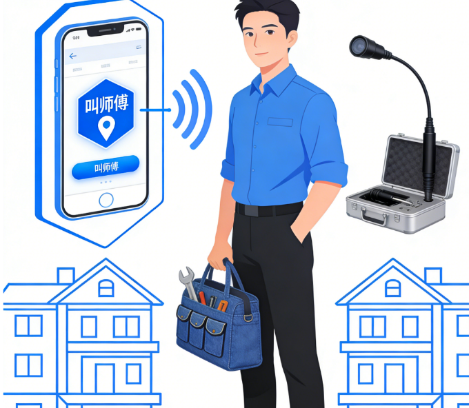 手机一叫，师傅就到！APP定制开发如何精准对接“师傅上门维修硬件”与“报修内窥镜硬件”？