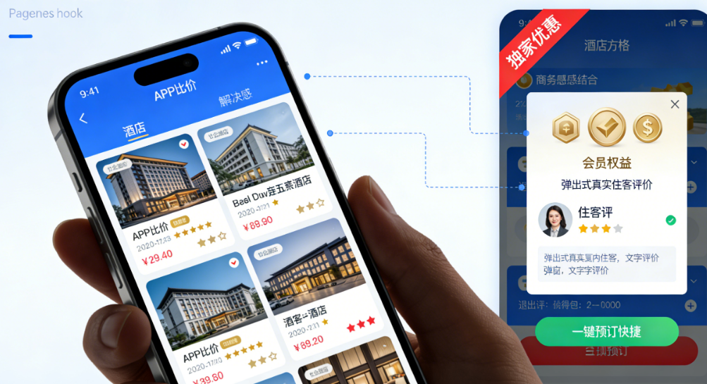 C端酒店在线预订软件产品研发策划：如何破解“用户只比价不预订”的核心困局？
