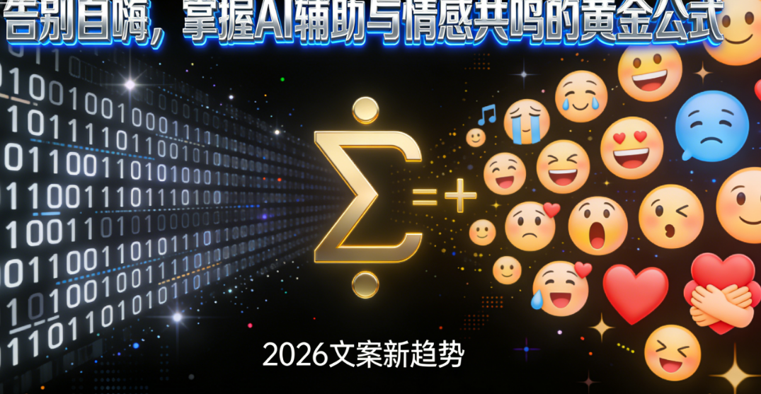 2026文案创作新趋势：告别自嗨，掌握AI辅助与情感共鸣的黄金公式
