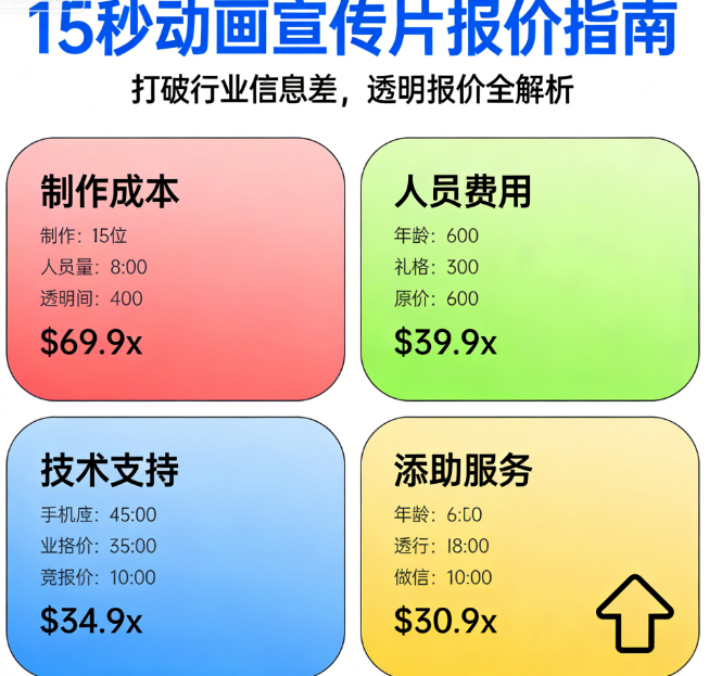 做15s动画宣传片价格是多少?一份打破行业信息差的完整报价指南