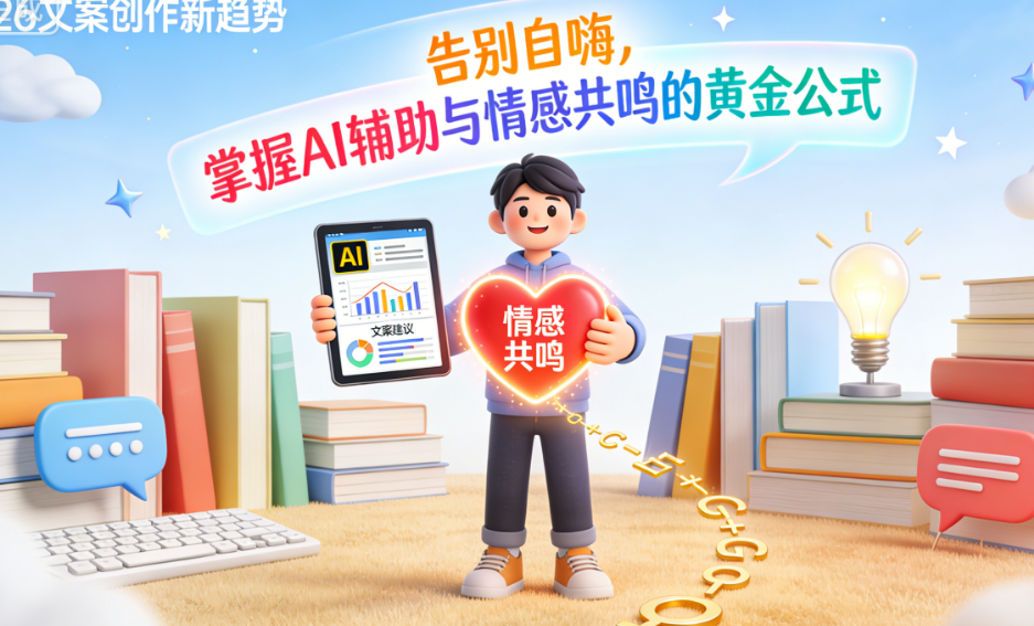 2026文案创作新趋势：告别自嗨，掌握AI辅助与情感共鸣的黄金公式