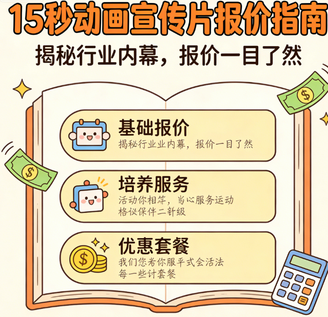 做15s动画宣传片价格是多少?一份打破行业信息差的完整报价指南