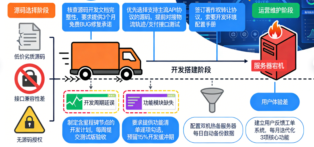 货运app小程序源码平台管理系统：从源码选择到成功运营的完整避坑指南