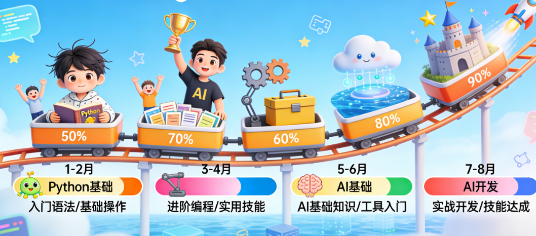 Python学到什么程度可以学AI?我用8个月从零到AI开发的真实路径告诉你