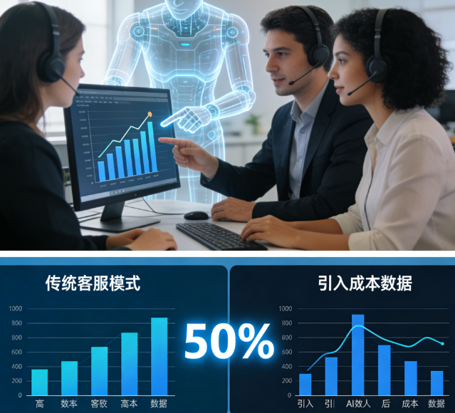 成本直降50%?揭秘电商零售的AI数字人如何优化客服团队效率模型