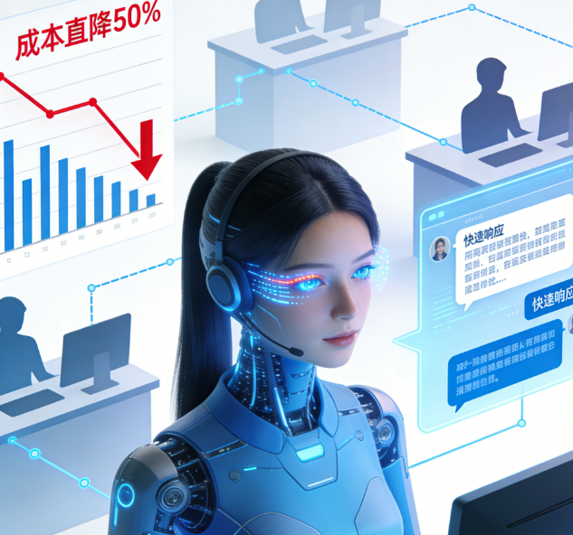 成本直降50%?揭秘电商零售的AI数字人如何优化客服团队效率模型