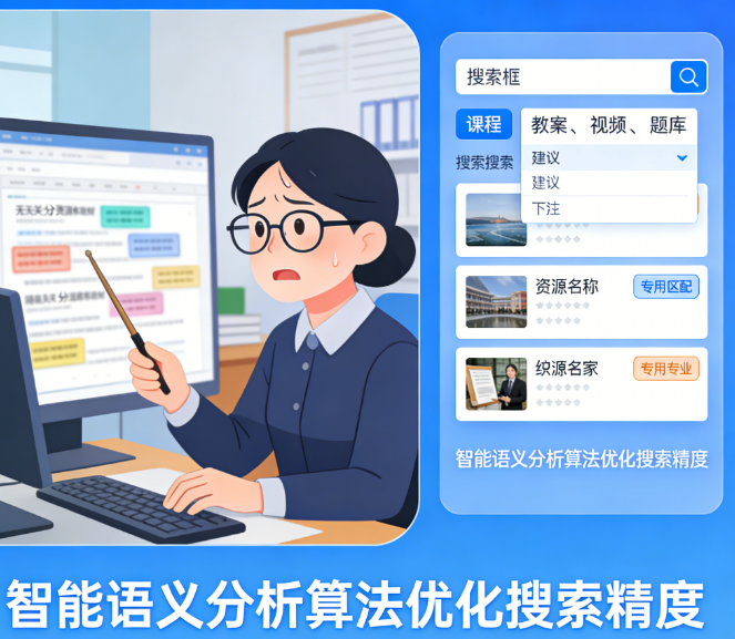智慧职教资源库门户开发：为什么90%的项目搜索体验不好？揭秘教师学生的真实搜索场景与前端解决方案