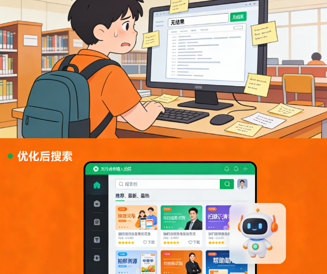 智慧职教资源库门户开发：为什么90%的项目搜索体验不好？揭秘教师学生的真实搜索场景与前端解决方案