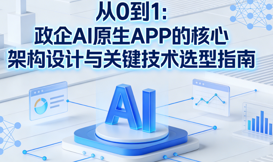 从0到1:政企AI原生APP的核心架构设计与关键技术选型指南