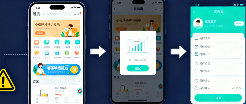 租赁借物小程序用户流失严重?可能是这5个开发雷区没避开!