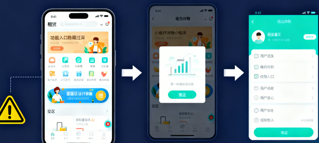 租赁借物小程序用户流失严重?可能是这5个开发雷区没避开!