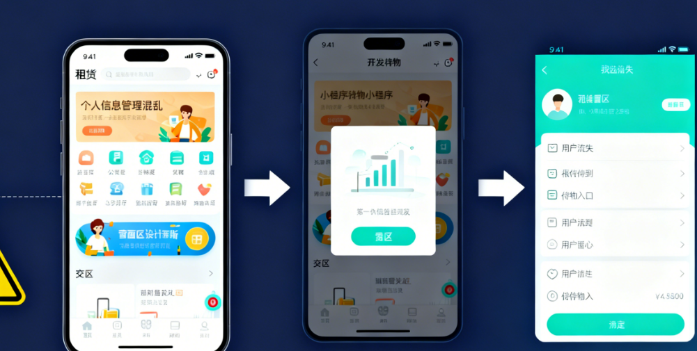 租赁借物小程序用户流失严重?可能是这5个开发雷区没避开!