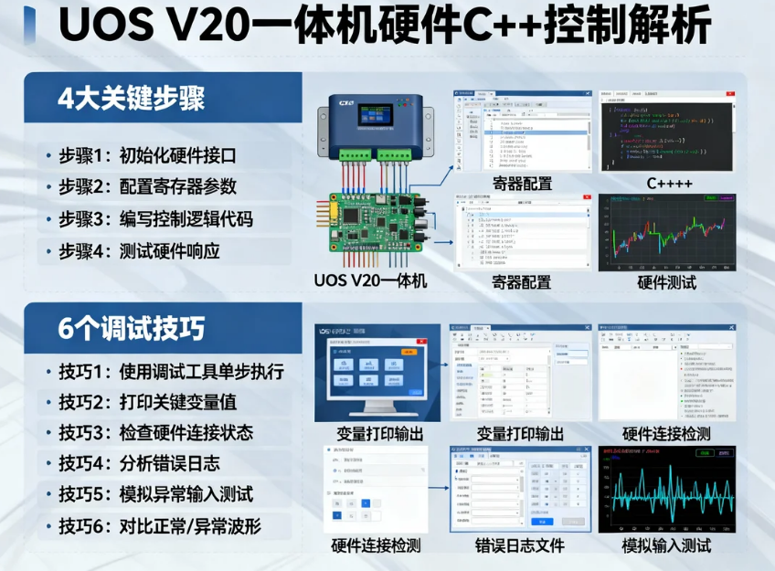 UOS V20 一体机硬件 C++ 控制:4 大关键步骤与 6 个调试技巧解析