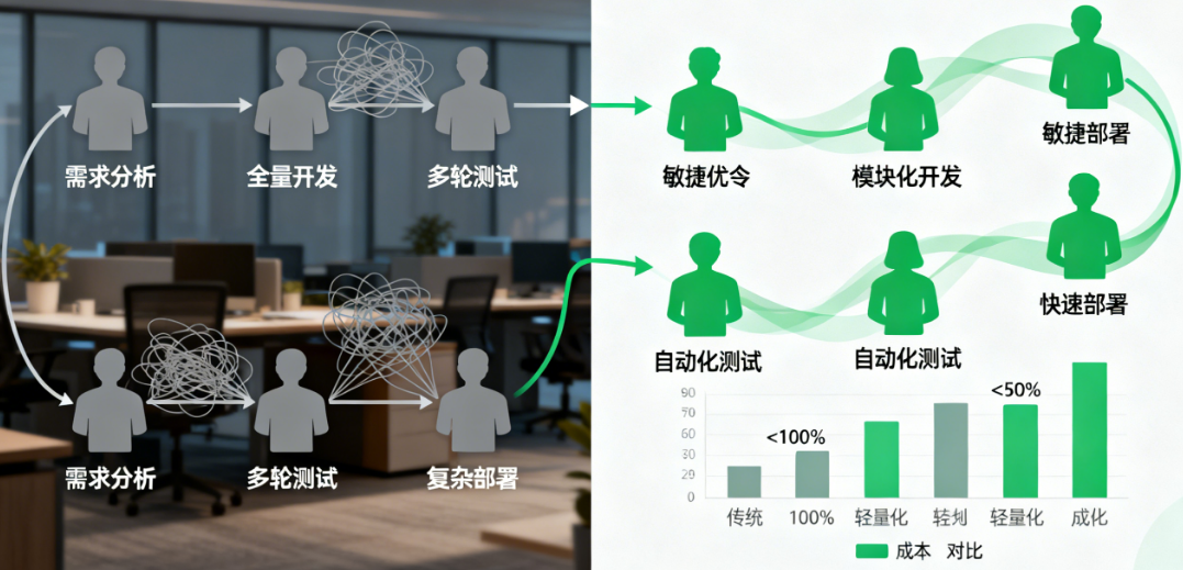 传统VS轻量化APP:开发成本节省50%以上的6个关键差异点