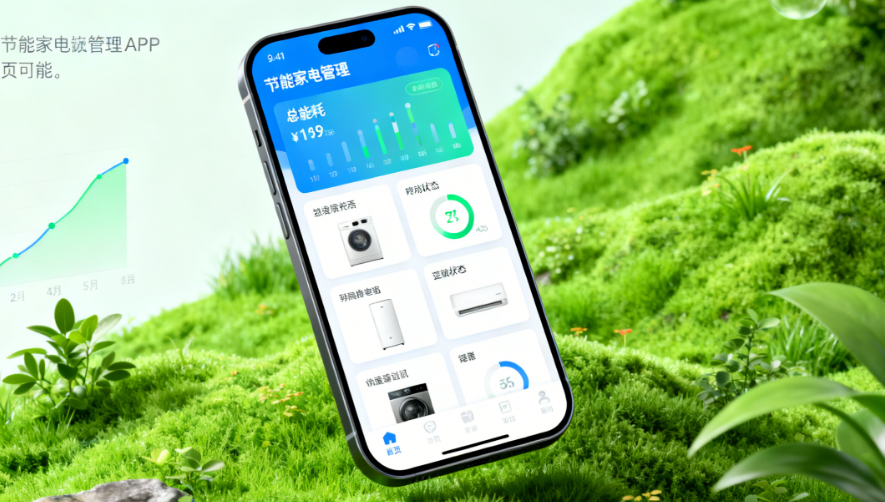 节能家电管理App布局：5大核心模块与3类数据看板设计