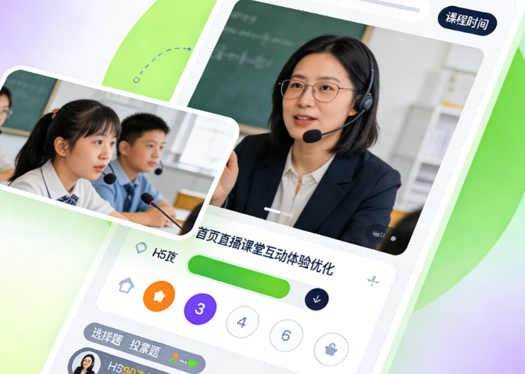 H5直播课堂死气沉沉？破解互动难题的5大策略与3个沉浸式场景设计