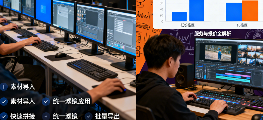 批量剪辑 vs. 定制化剪辑：服务与报价全解析，教你如何聪明花钱