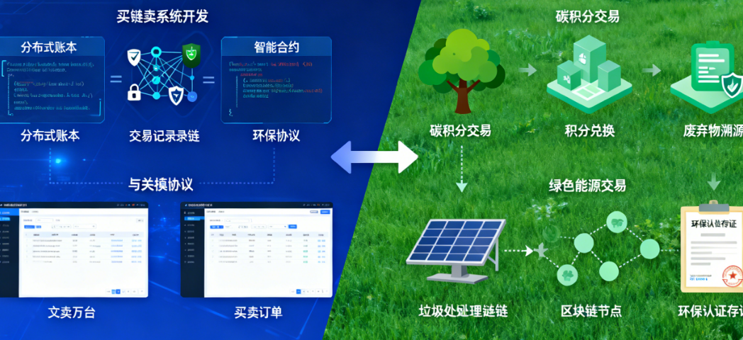 环保+区块链：开发买卖系统必须跨越的3大技术鸿沟与4层核心架构解析