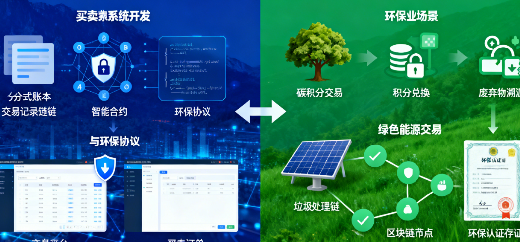 环保+区块链：开发买卖系统必须跨越的3大技术鸿沟与4层核心架构解析