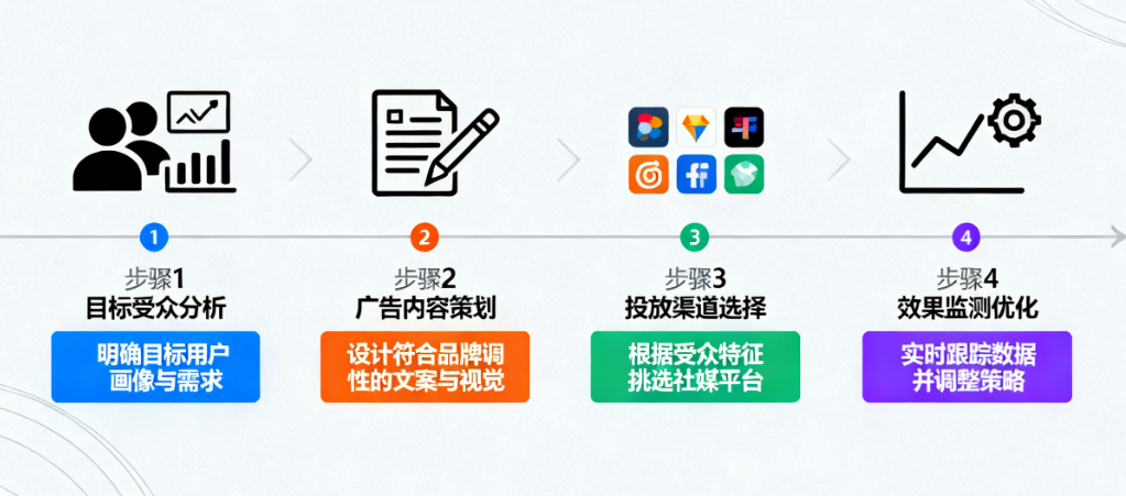 社媒广告投放基本流程是什么?三步拆解小白变高手