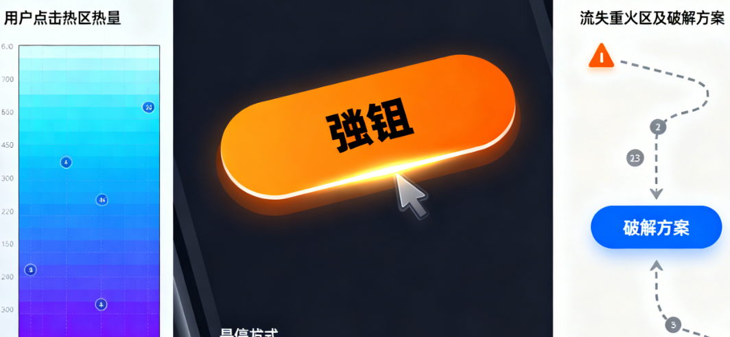 用户点击热区在哪？哪个按钮最吸睛？流失重灾区如何破解？