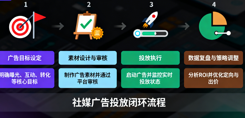 社媒广告投放基本流程是什么?三步拆解小白变高手