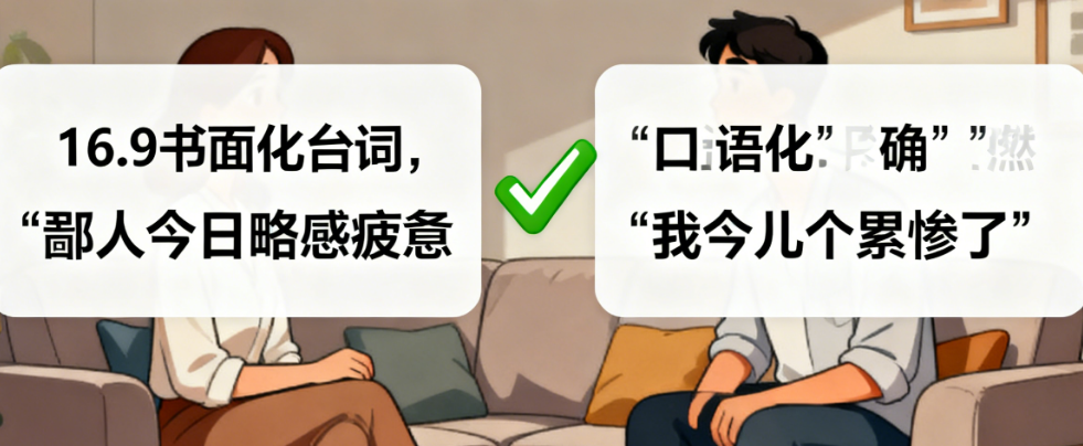 写台词必知的3大核心原则:口语化、个性化、潜台词缺一不可