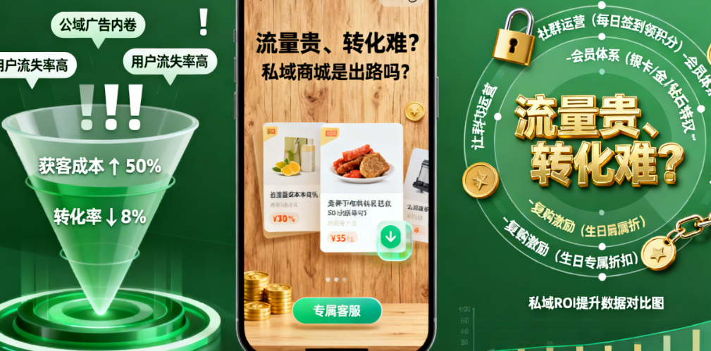 流量贵、转化难？私域商城是出路吗？解读其对中小商家的真正意义
