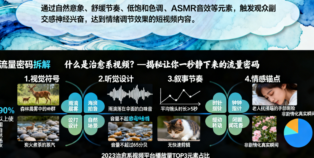 什么是治愈系视频？具体有哪些类型？——揭秘让你一秒静下来的流量密码