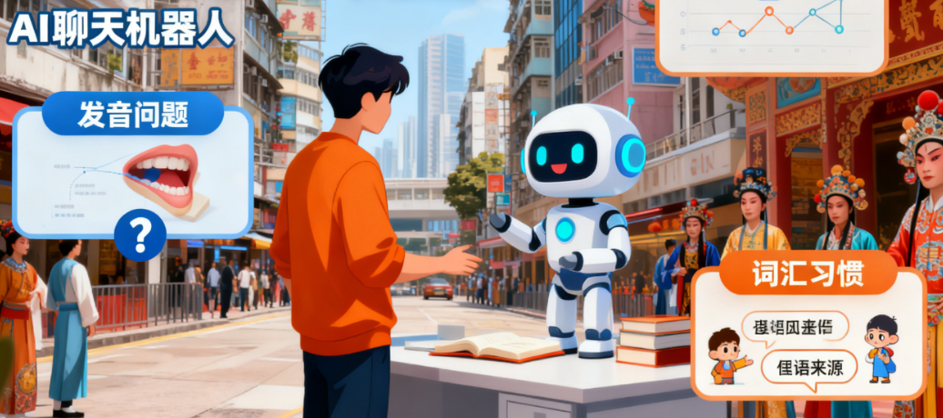 粤语口语3大难题：AI聊天机器人用5种对话模式+3级纠错系统解决