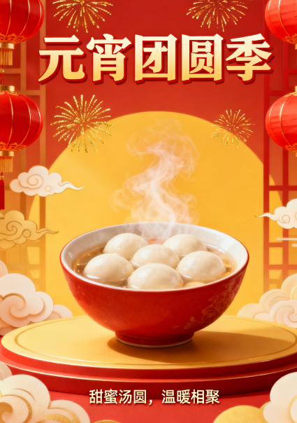 元宵广告设计全攻略:从元素提取到视觉落地,3步做出爆款设计!