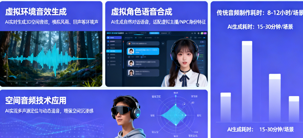 AI音频生成如何重塑元宇宙?从沉浸感到生产力的全面升级