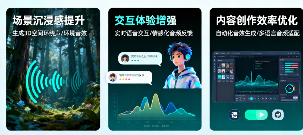 AI音频生成如何重塑元宇宙?从沉浸感到生产力的全面升级