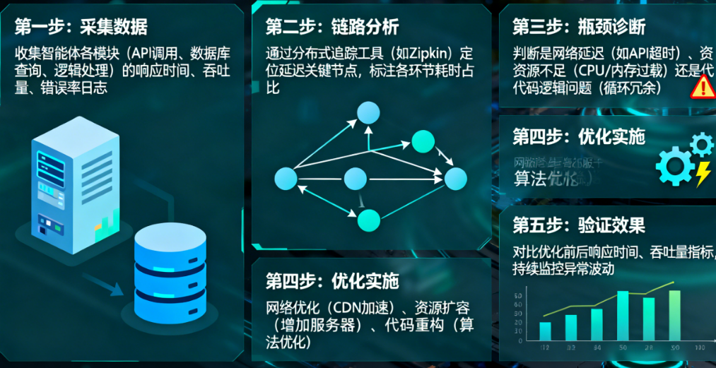 智能体响应慢，如何进行全链路性能诊断和优化？