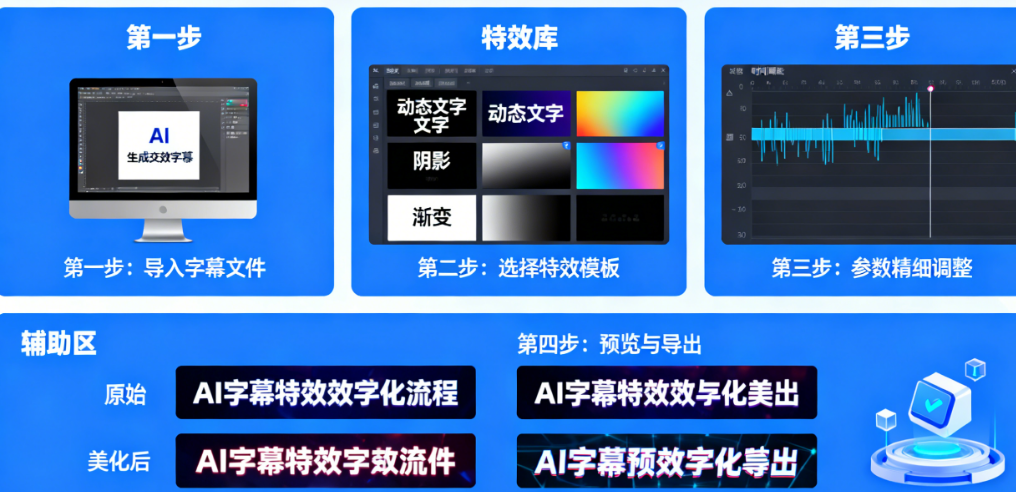 AI字幕自动生成后,如何高效添加并美化特效?一套完整工作流指南