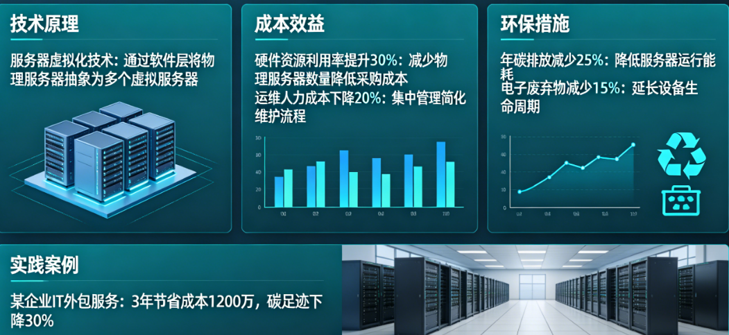 服务器合并如何实现降本增效？如何同步完成节能减排？——绿色IT外包的实践与价值双赢