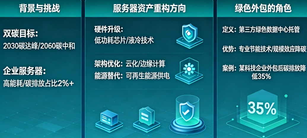 当“双碳”目标成为硬约束:企业的服务器资产应如何重构?绿色外包在其中扮演什么角色?