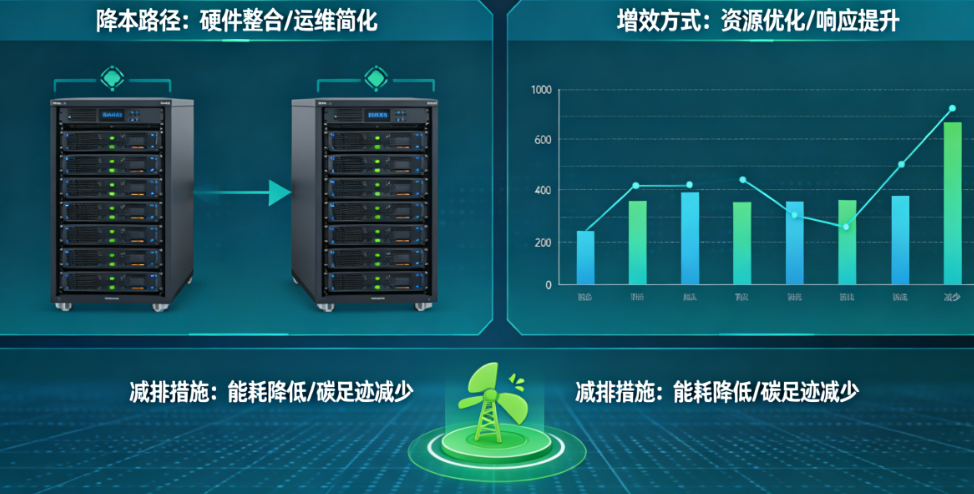 服务器合并如何实现降本增效？如何同步完成节能减排？——绿色IT外包的实践与价值双赢