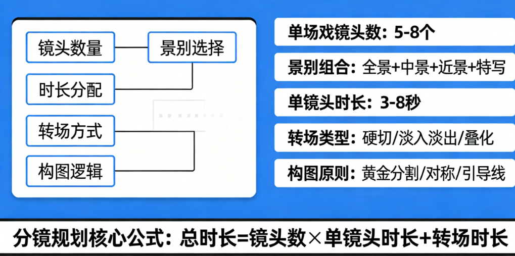 分镜规划时,需要考虑哪些关键要素?一张清单搞定5大核心与18个细节