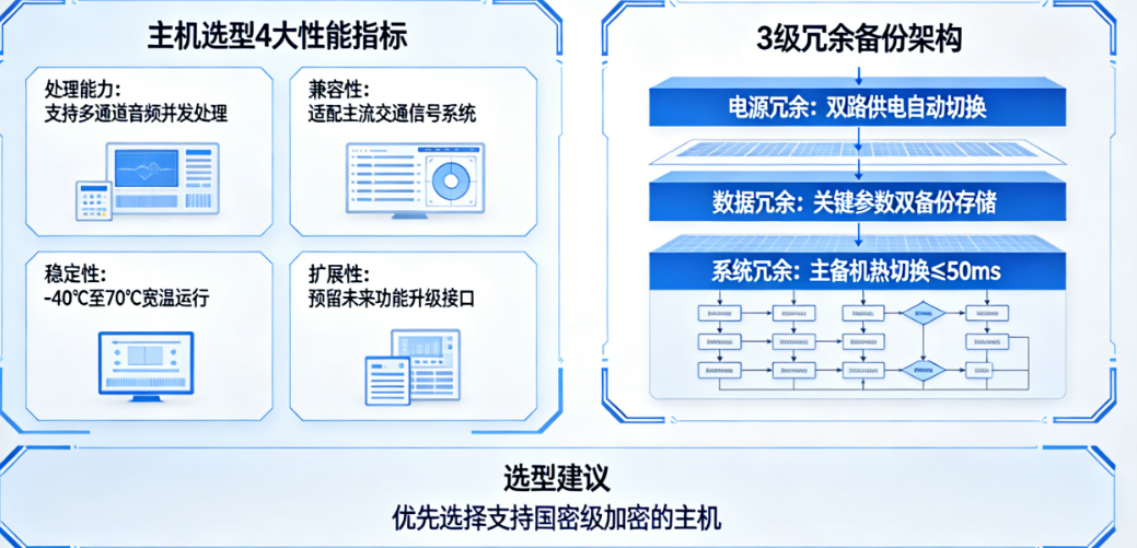 高速公路音频预警系统:主机选型必看的4大性能指标与3级冗余备份架构详解