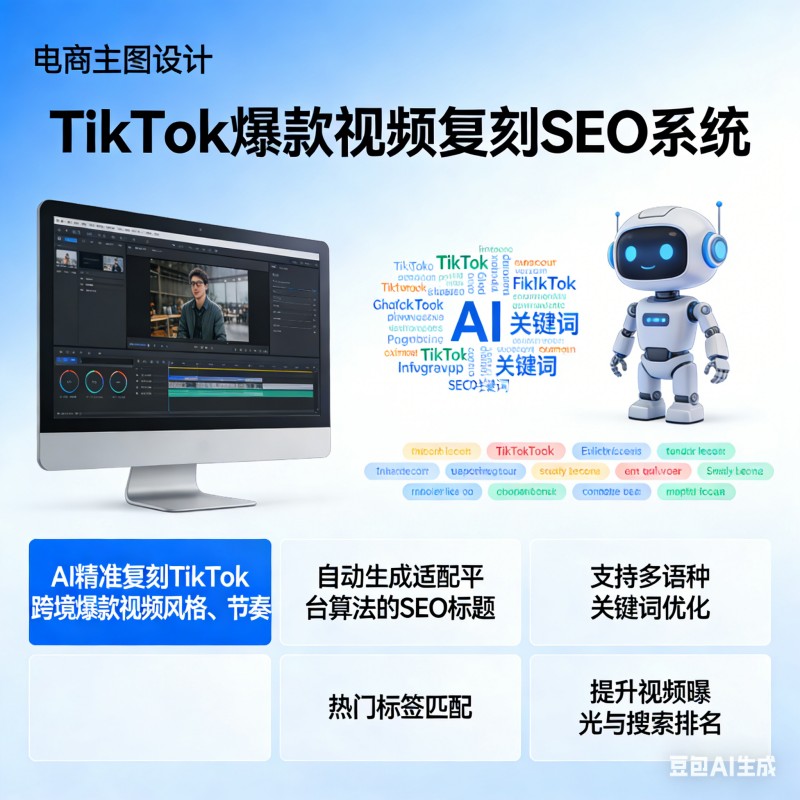 TikTok 爆款视频复刻 SEO 系统