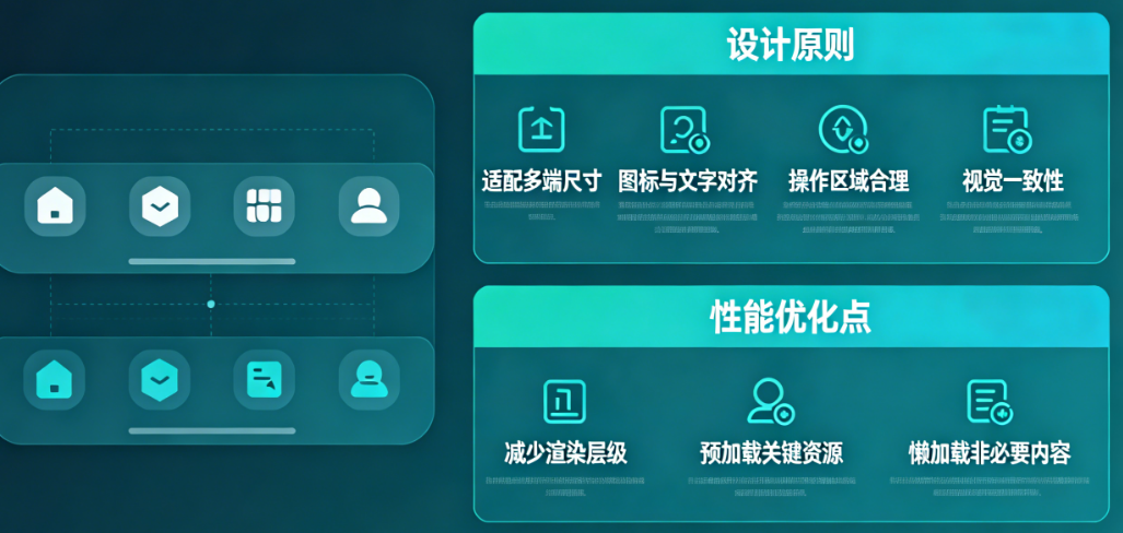 微信小程序响应式底部导航：必懂的5大设计原则与3个关键性能优化点解析