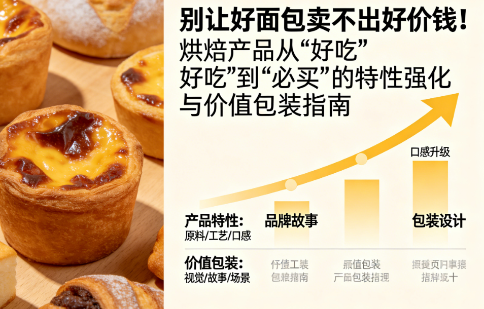 别让好面包卖不出好价钱！烘焙产品从“好吃”到“必买”的特性强化与价值包装指南