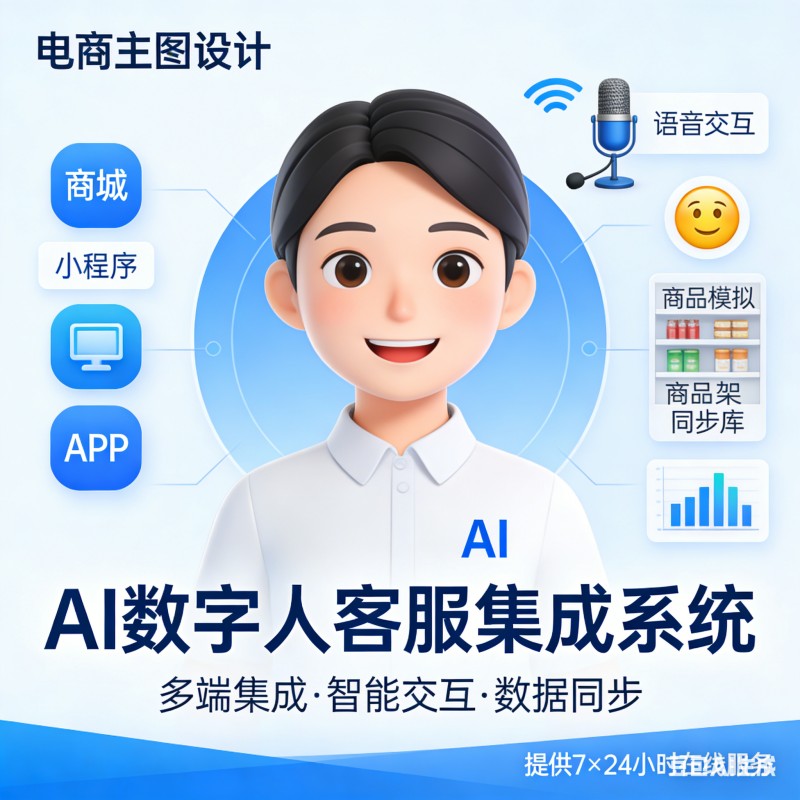 AI 数字人客服集成系统