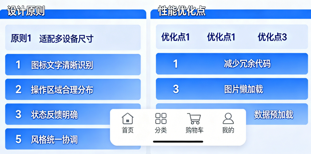 微信小程序响应式底部导航：必懂的5大设计原则与3个关键性能优化点解析