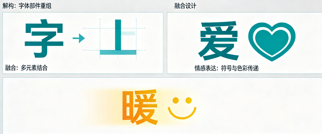 如何让Logo字体不止于“写字”？从解构、融合到情感表达的创意实战
